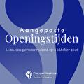 Vrijdag 2 oktober sluiten we eerder!